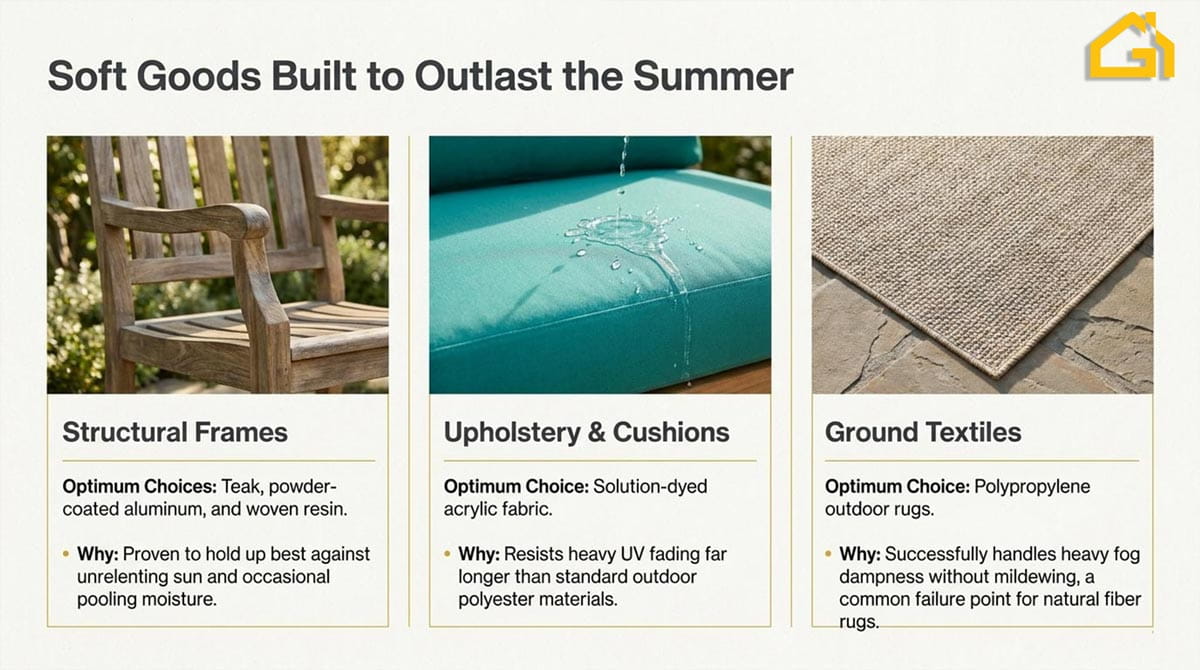 Furniture and Textiles Built to Last Outdoors